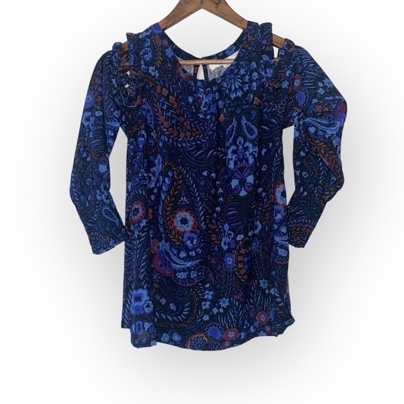 Loft NWT cold shoulder floral blouse SIZE SMALL - Picture 2 of 6